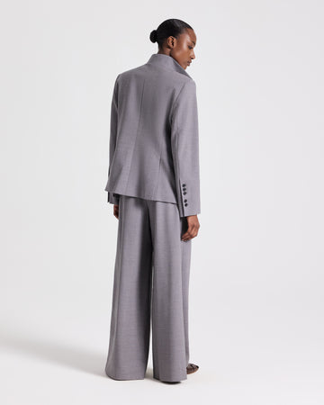 TWP Medium heather grey The Double Take Blazer in Soft Finish Stretch Wool view 6