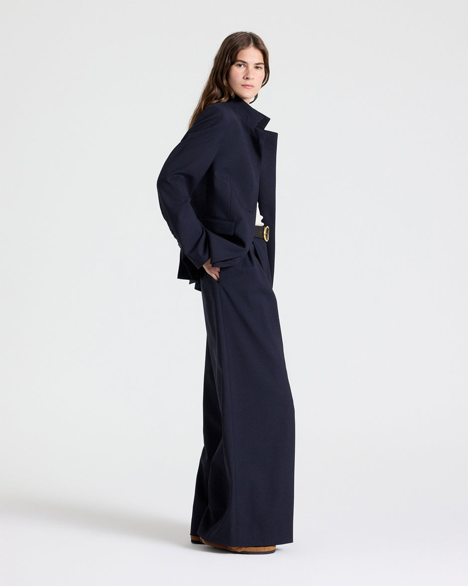 TWP Midnight The Double Take Blazer in Soft Finish Stretch Wool view 3
