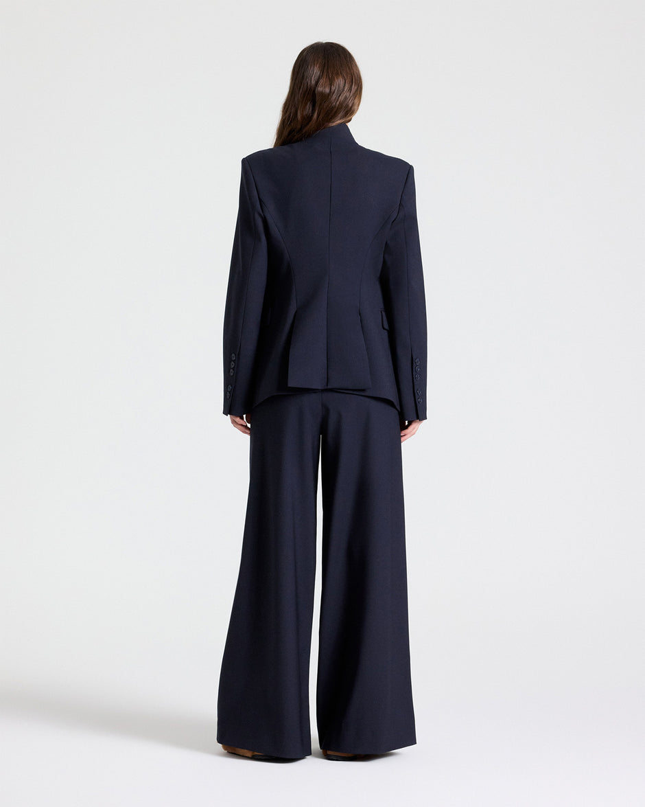 TWP Midnight The Double Take Blazer in Soft Finish Stretch Wool view 4