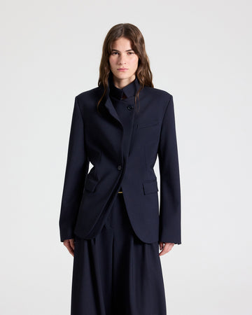 TWP Midnight The Double Take Blazer in Soft Finish Stretch Wool view 1