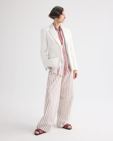 TWP Ivory Jasper Blazer in Chintzed Linen view 4
