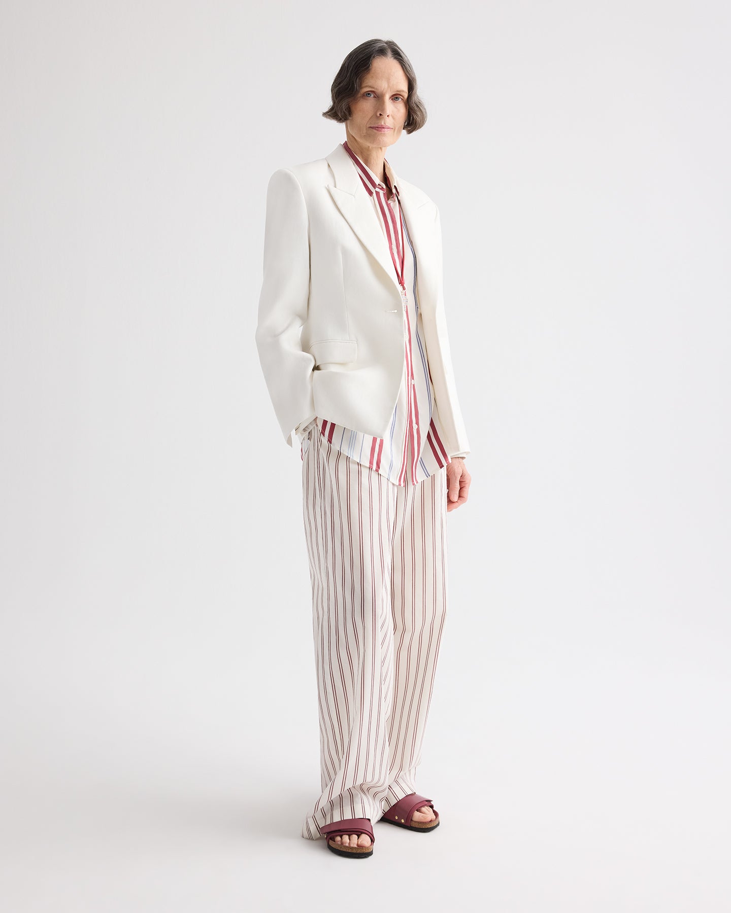 TWP Ivory Jasper Blazer in Chintzed Linen view 2