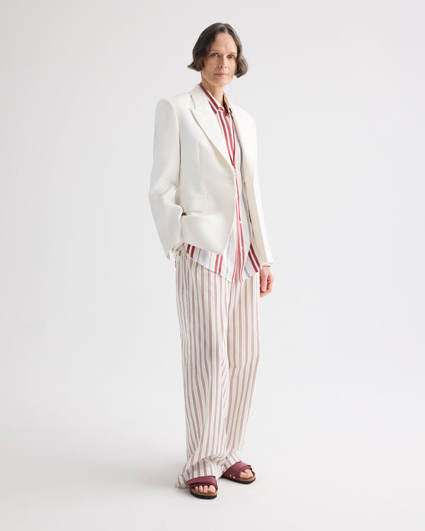 TWP Ivory Jasper Blazer in Chintzed Linen view 2