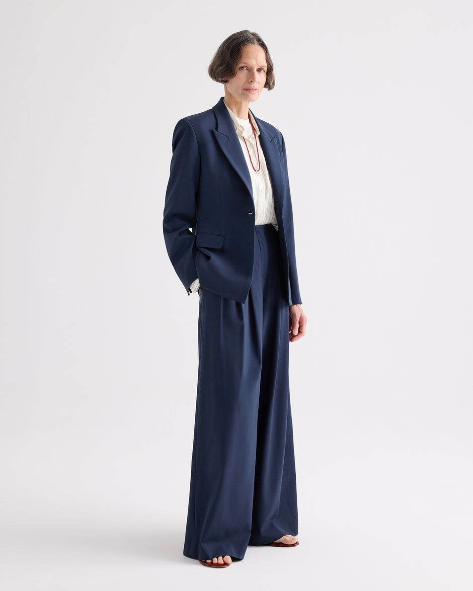 TWP Blueberry Jasper Blazer in Ultrafine Twill Suiting view 1