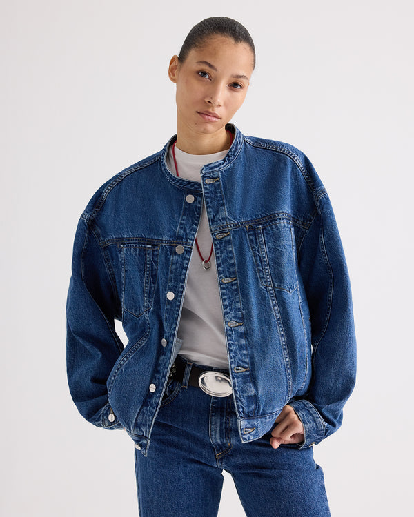 TWP Paris Dawson Jacket in Heavy Denim view 1