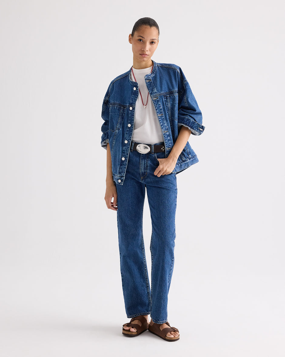 TWP Paris Dawson Jacket in Heavy Denim view 3