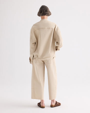 TWP Sandshell Dawson Jacket in Sandshell Denim view 5