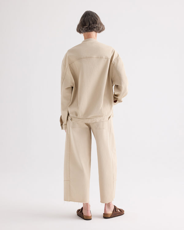 TWP Sandshell Dawson Jacket in Sandshell Denim view 5