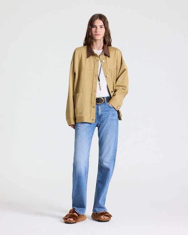 TWP Khaki / bison BARN JACKET COMBO - KHAKI / BISON view 6