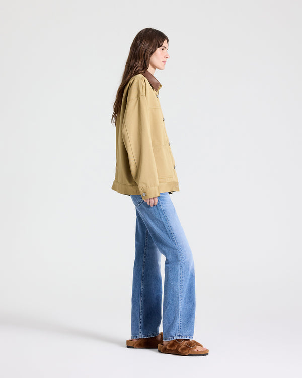 TWP Khaki / bison BARN JACKET COMBO - KHAKI / BISON view 3