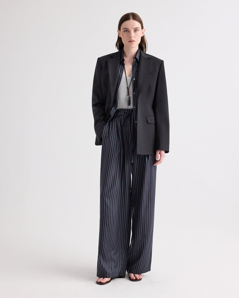 TWP Smoke Notched Sloped Blazer in Italian Wool Twill view 3