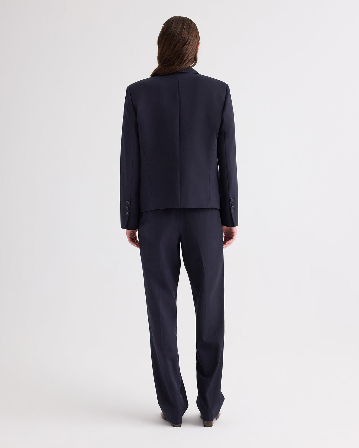 TWP Midnight Cropped Harper Blazer in Italian Wool Twill view 5
