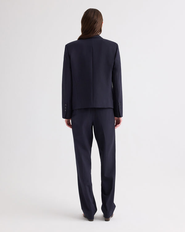 TWP Midnight Cropped Harper Blazer in Italian Wool Twill view 5