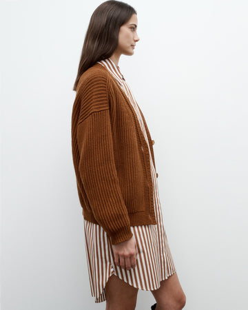 TWP Nut brittle Cardi in Italian Cashmere view 4