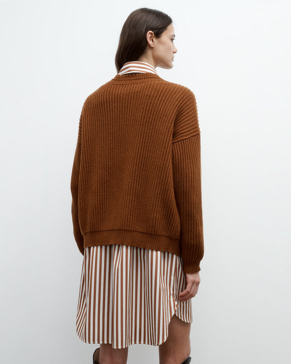TWP Nut brittle Cardi in Italian Cashmere view 5