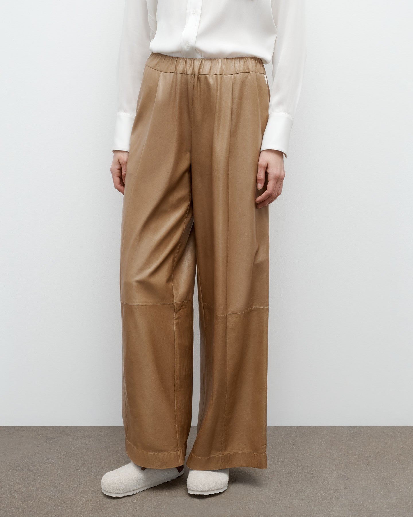 TWP Kelp / bone Eva Pant with Tux in Paper Leather view 2