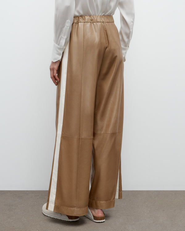 TWP Kelp / bone Eva Pant with Tux in Paper Leather view 5