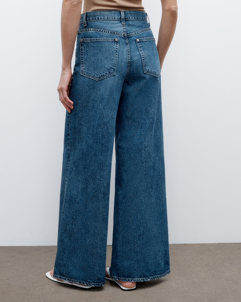 TWP Vintage wash Tall Tiny Dancer Jean in Denim view 1