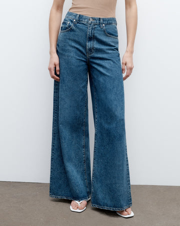 TWP Vintage wash Tall Tiny Dancer Jean in Denim view 1