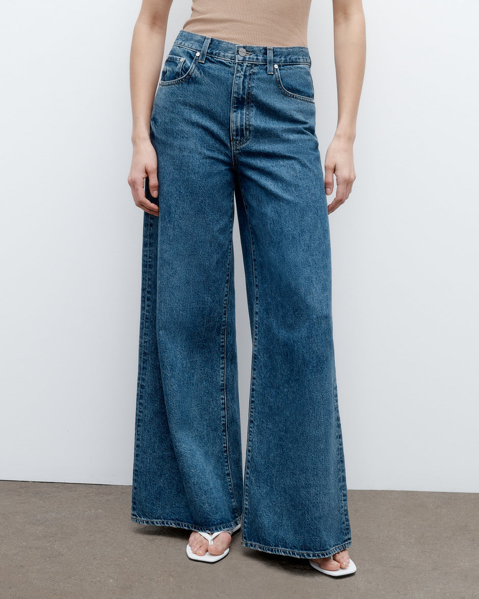 TWP Vintage wash Tall Tiny Dancer Jean in Denim view 1