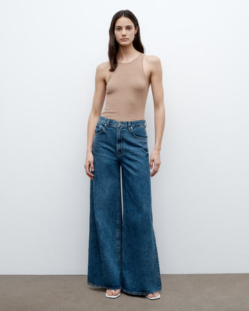 TWP Vintage wash Tall Tiny Dancer Jean in Denim view 1