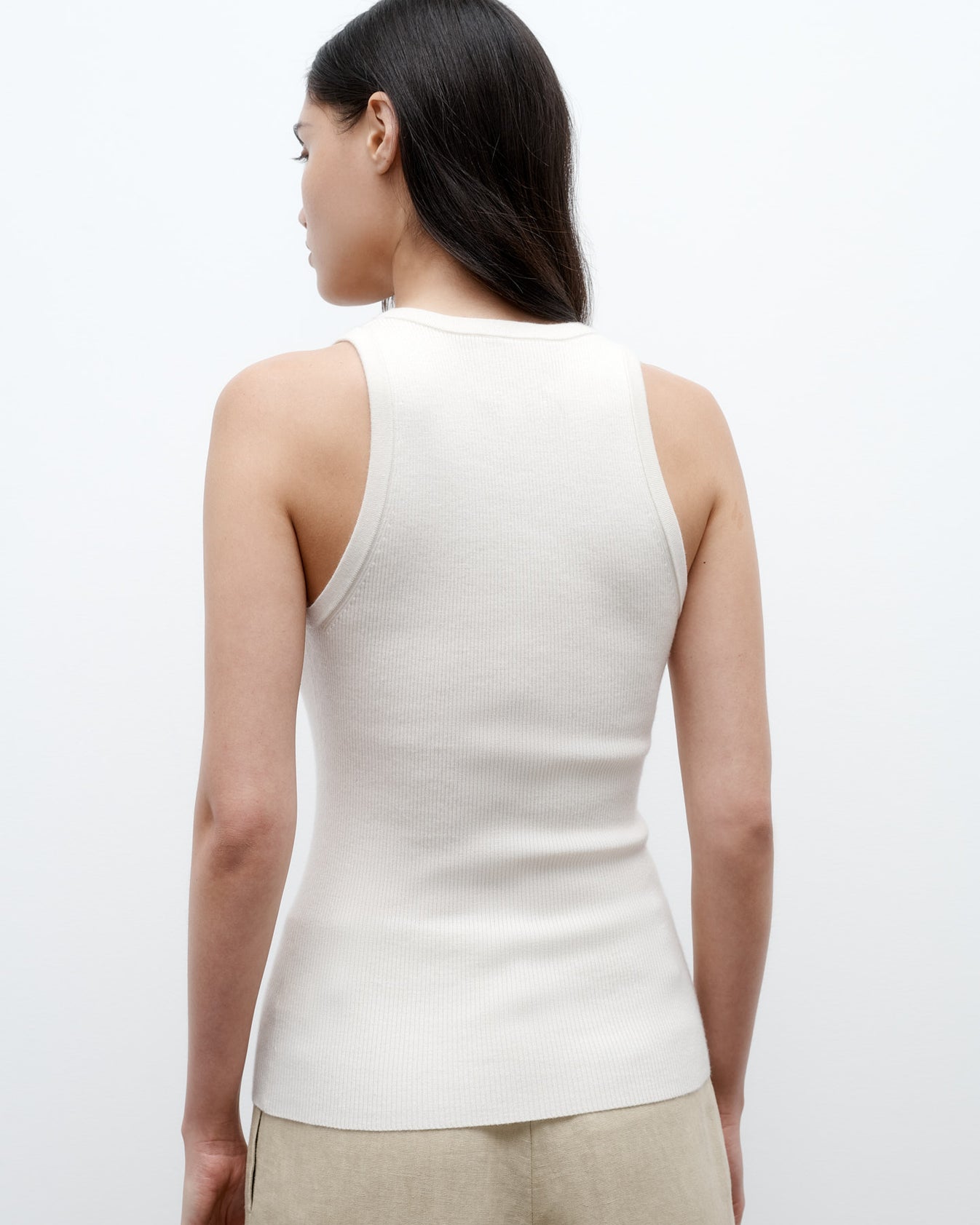 TWP Ivory Perfect Tank in Cashmere view 5