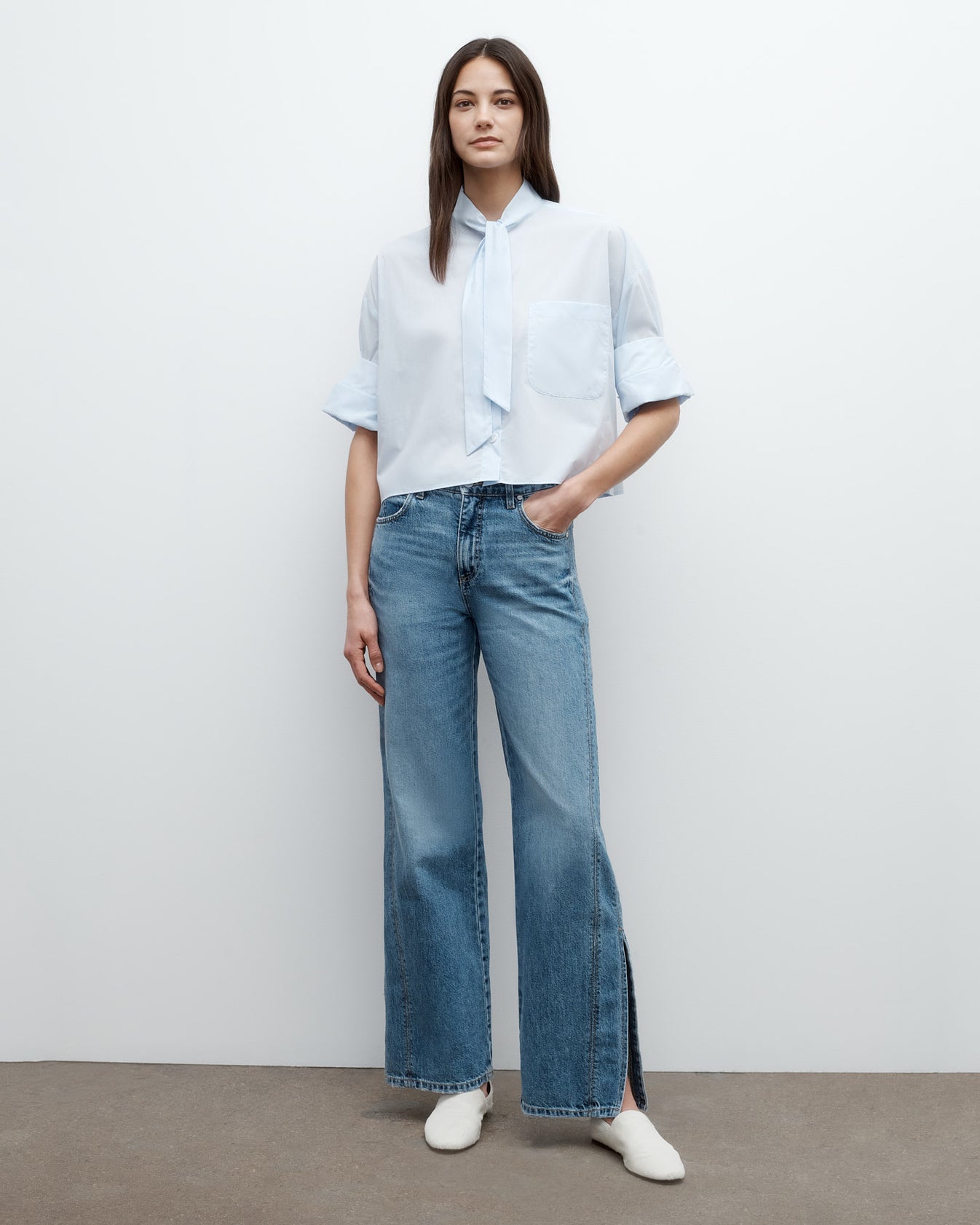 TWP Vintage wash Tangled Up In Blue Jean in Vintage Wash Denim view 1