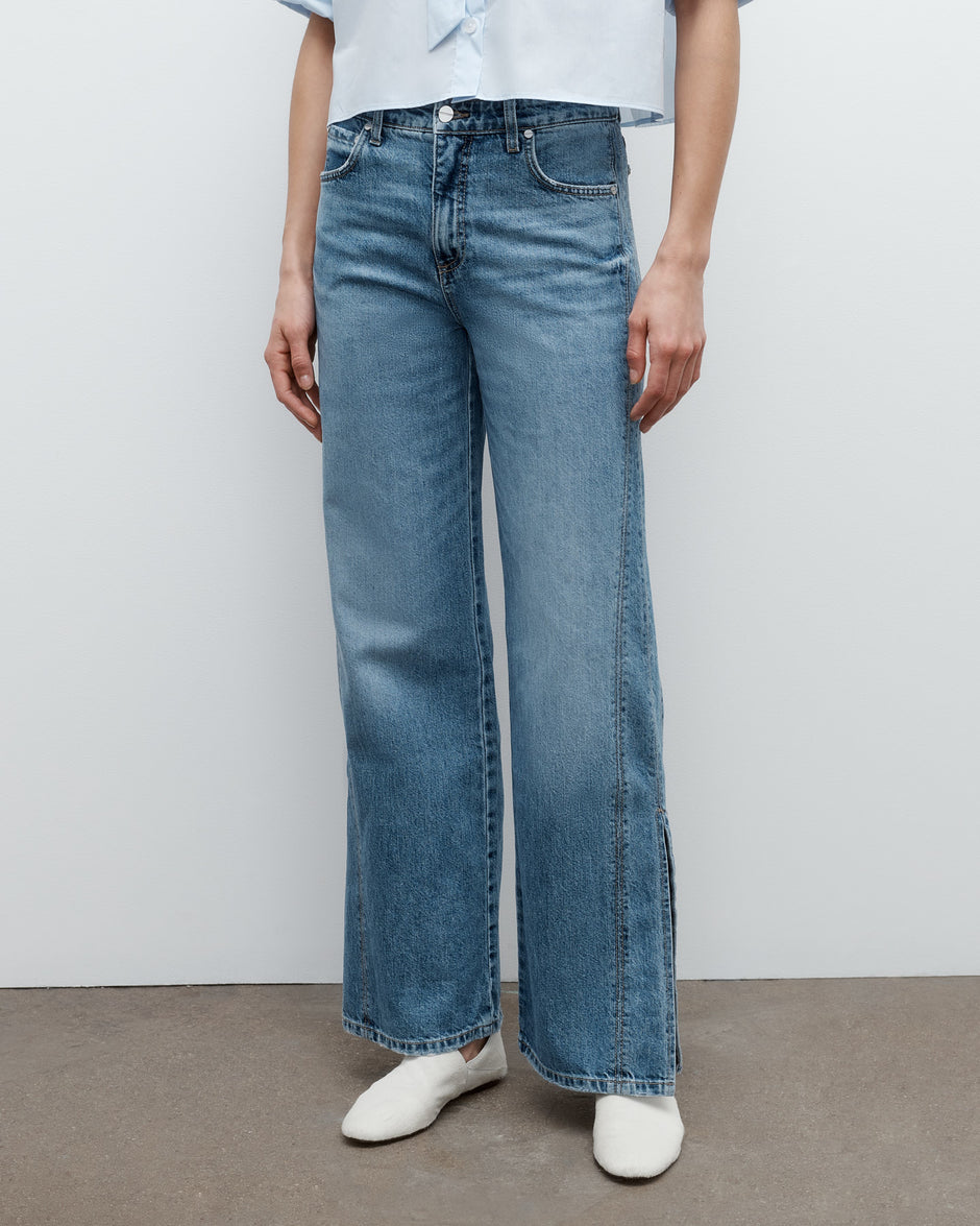 TWP Vintage wash Tangled Up In Blue Jean in Vintage Wash Denim view 5