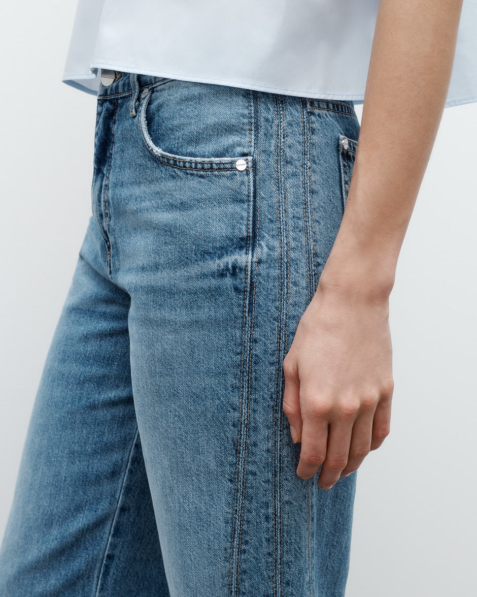 TWP Vintage wash Tangled Up In Blue Jean in Vintage Wash Denim view 3