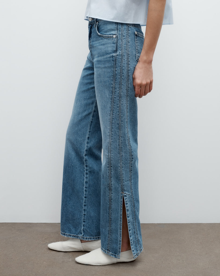 TWP Vintage wash Tangled Up In Blue Jean in Vintage Wash Denim view 4