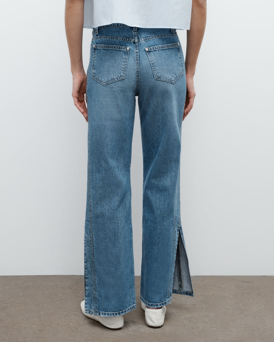 TWP Vintage wash Tangled Up In Blue Jean in Vintage Wash Denim view 6