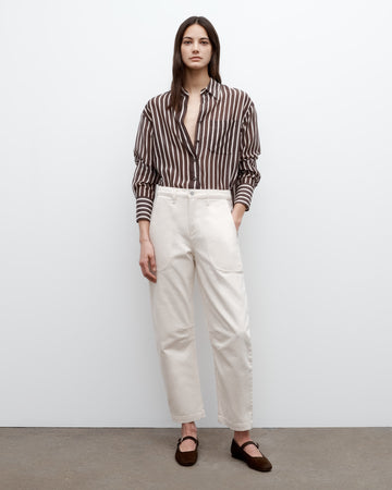 TWP Natural Jetties Beach Pant in Natural Denim view 4