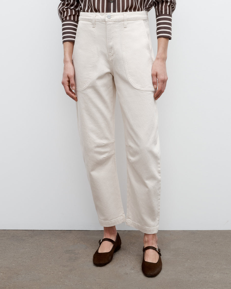 TWP Natural Jetties Beach Pant in Natural Denim view 1