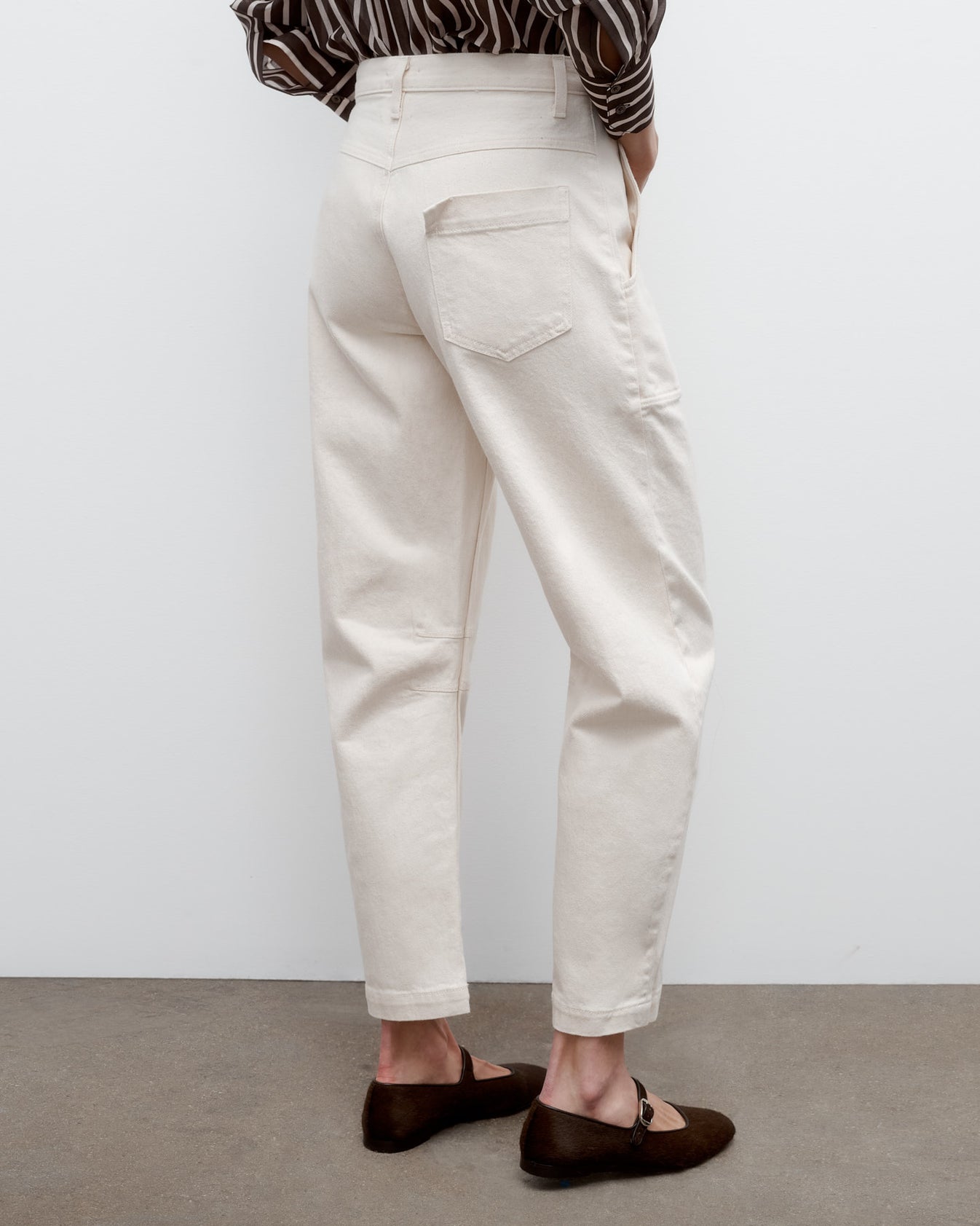 TWP Natural Jetties Beach Pant in Natural Denim view 5
