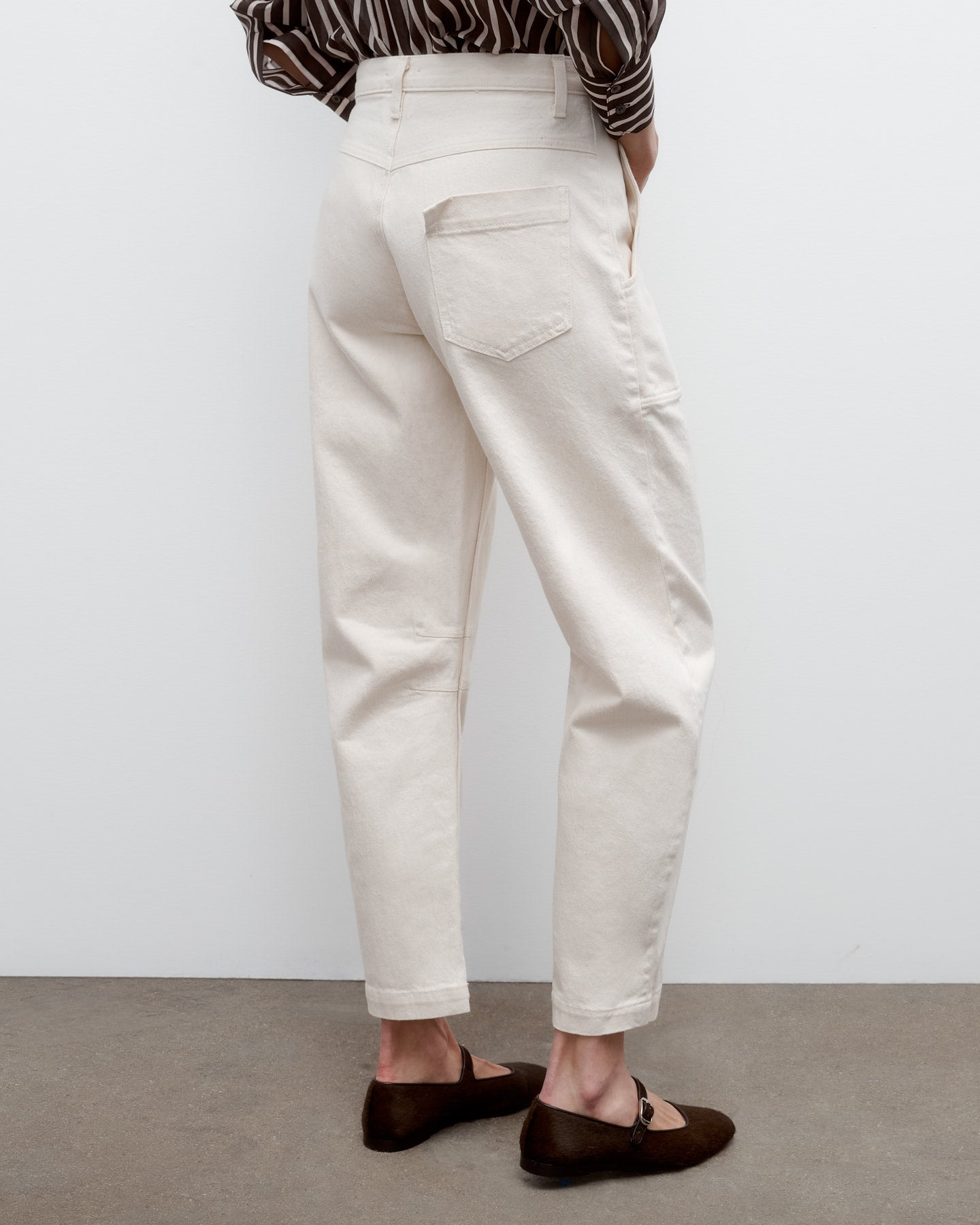 TWP Natural Jetties Beach Pant in Natural Denim view 5