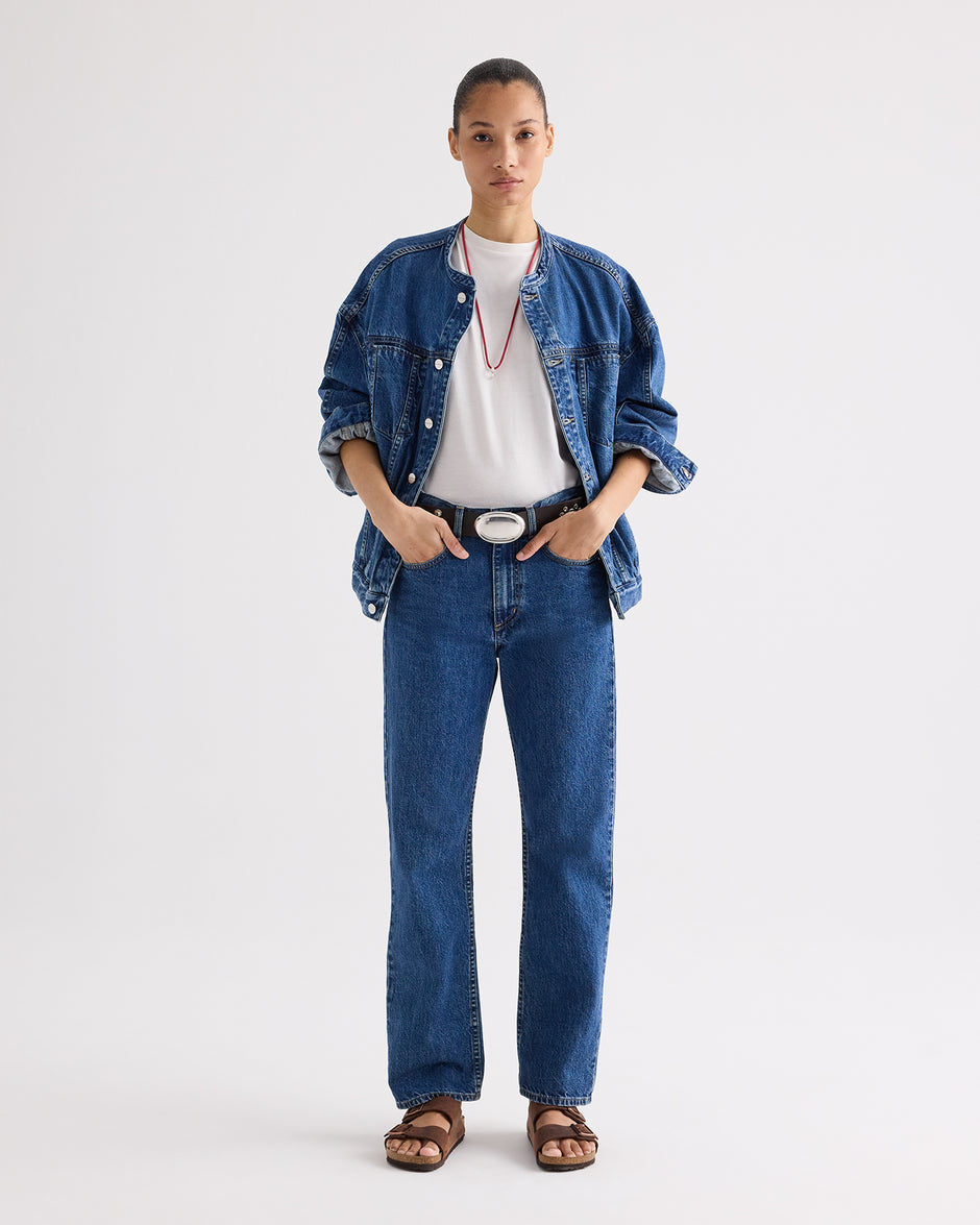 TWP Paris Kent St Jean in Heavy Denim view 3