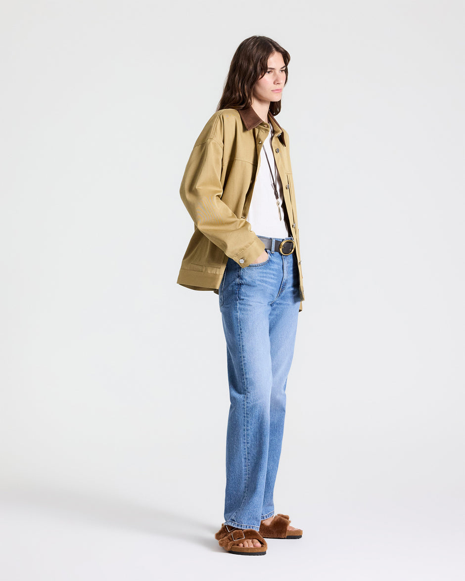 TWP Vintage wash Kent St Jean in Heavy Denim view 1