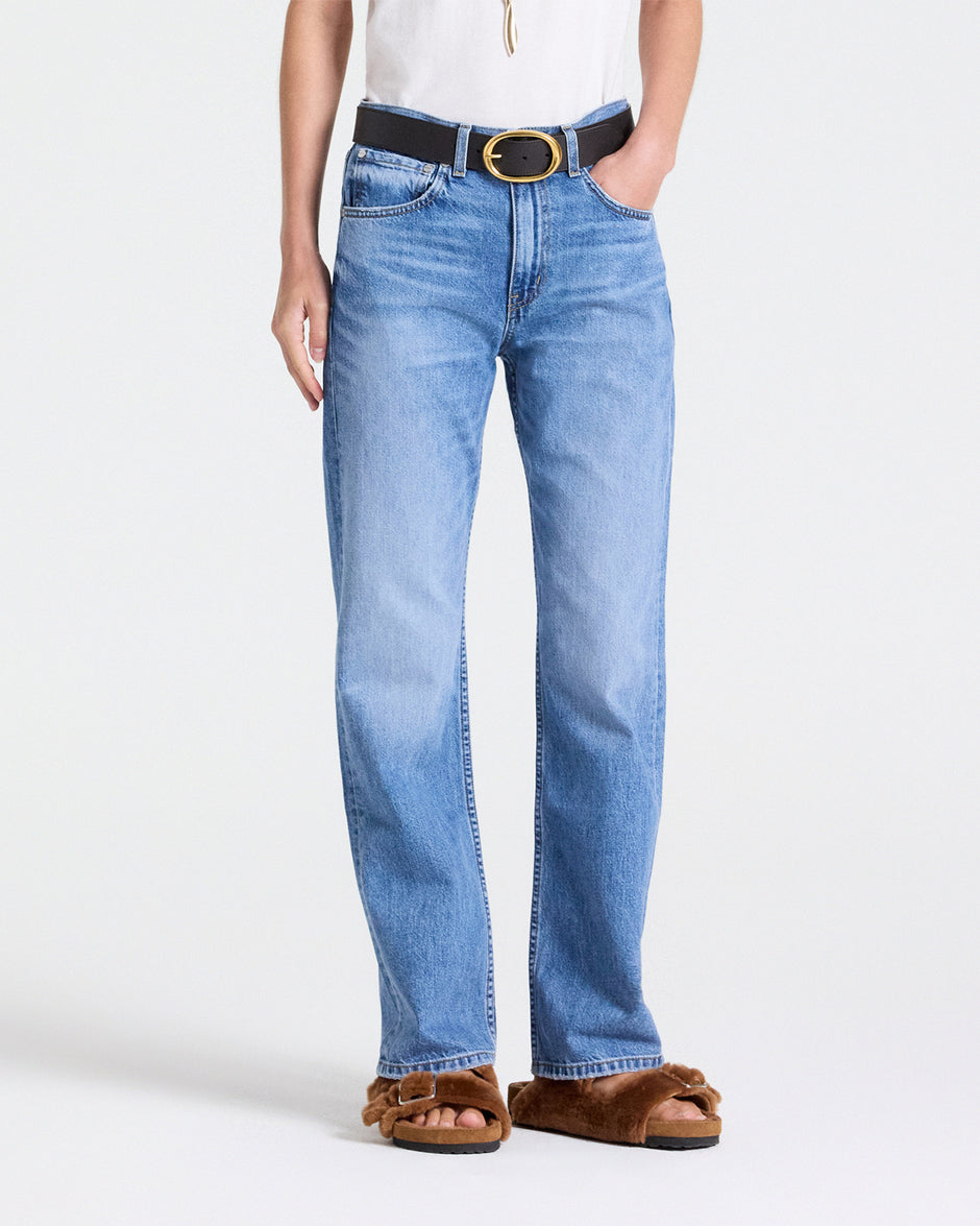 TWP Vintage wash Kent St Jean in Heavy Denim view 2