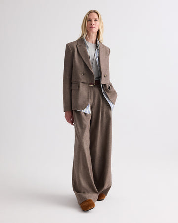 TWP Pinecone melange Two Faced Blazer in Fancy Wool Flannel view 2