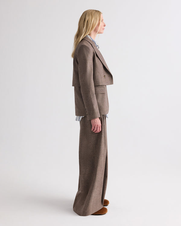 TWP Pinecone melange Two Faced Blazer in Fancy Wool Flannel view 3