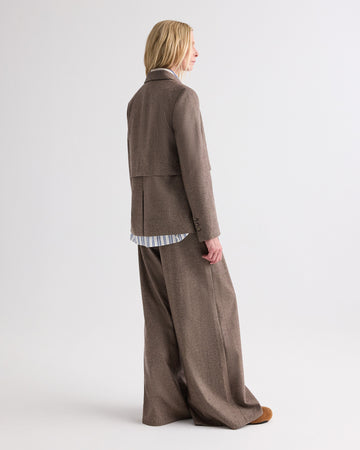 TWP Pinecone melange Two Faced Blazer in Fancy Wool Flannel view 4