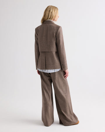 TWP Pinecone melange Two Faced Blazer in Fancy Wool Flannel view 5
