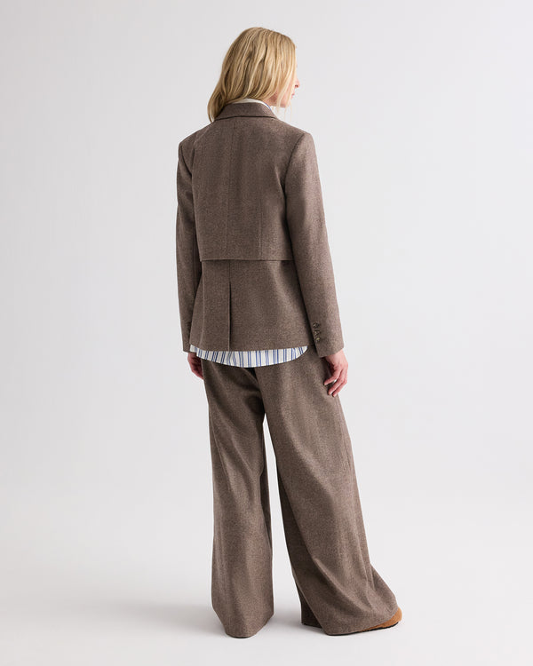 TWP Pinecone melange Two Faced Blazer in Fancy Wool Flannel view 5
