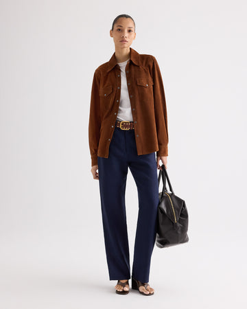 TWP Night sky Kent St Pant in Washed Linen view 1