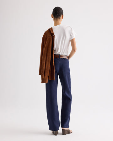 TWP Night sky Kent St Pant in Washed Linen view 4