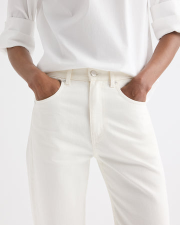 TWP White Kent St Jean in Denim view 3