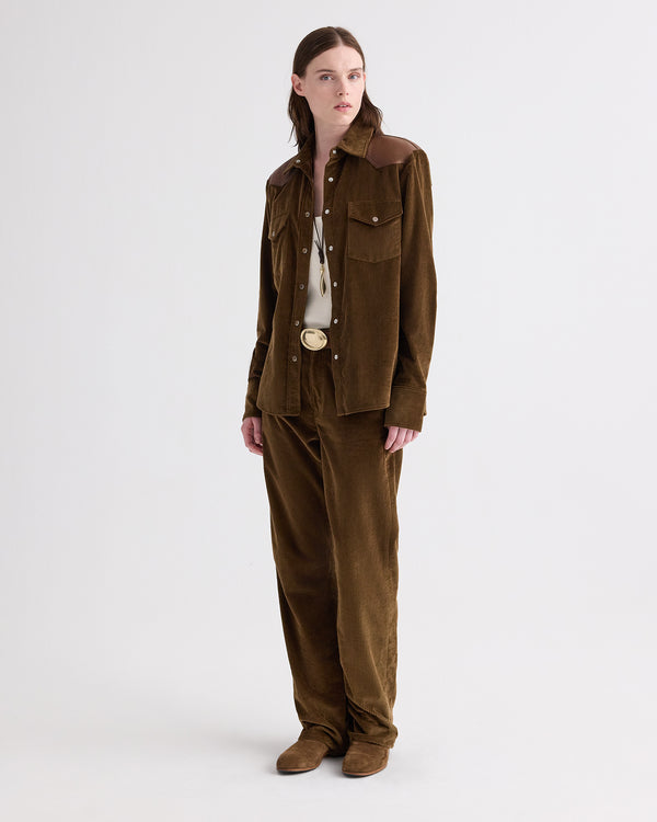 TWP Pinecone Kent St Pant in Torkel Corduroy view 1