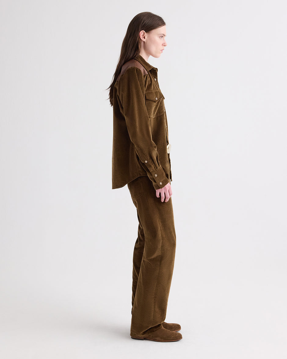 TWP Pinecone Kent St Pant in Torkel Corduroy view 3