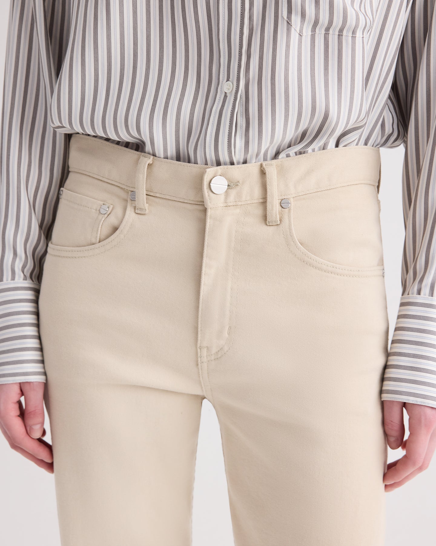 TWP Bone Kent St Jean in Sandshell Denim view 4
