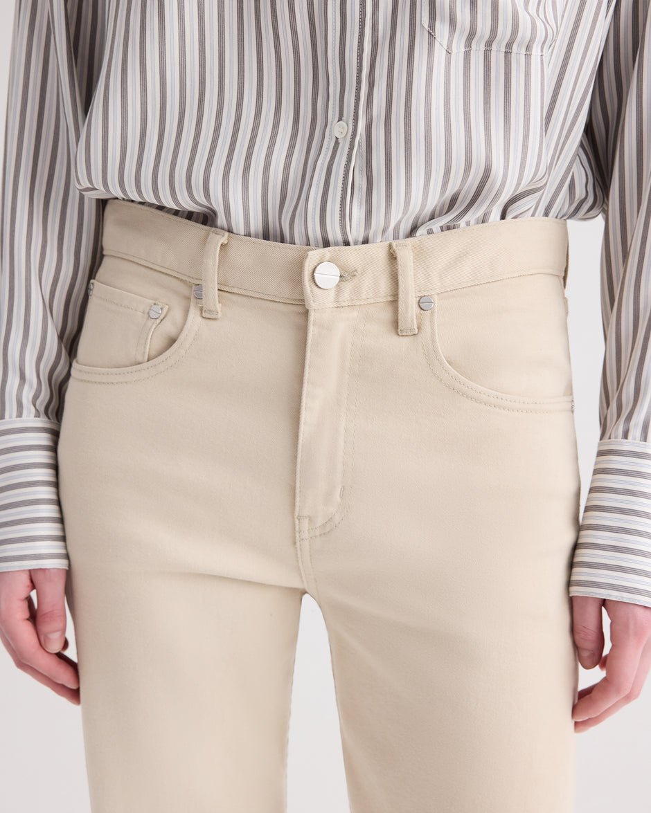 TWP Bone Kent St Jean in Sandshell Denim view 3
